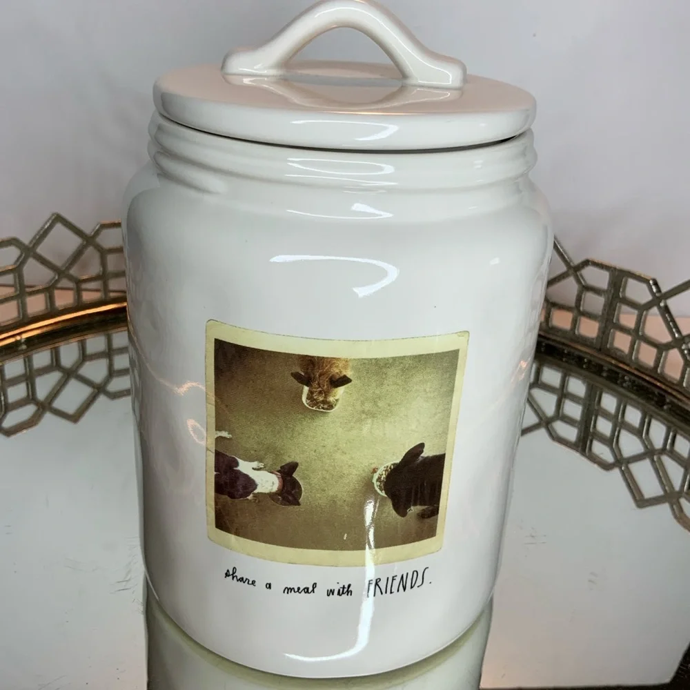 Rae Dunn Puppy Canister Friends 8 1/2